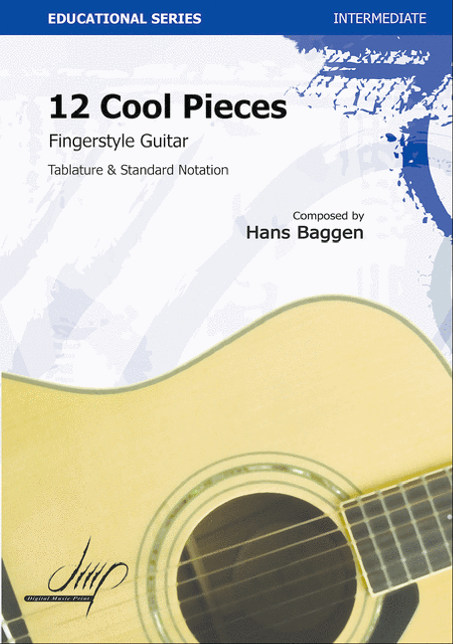 12 Cool Pieces For Guitar Classical Guitar scores gallery preview page 1