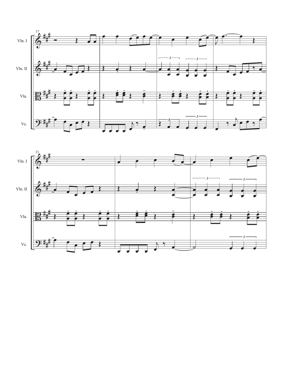 Is This Love String Quartet scores gallery preview page 3