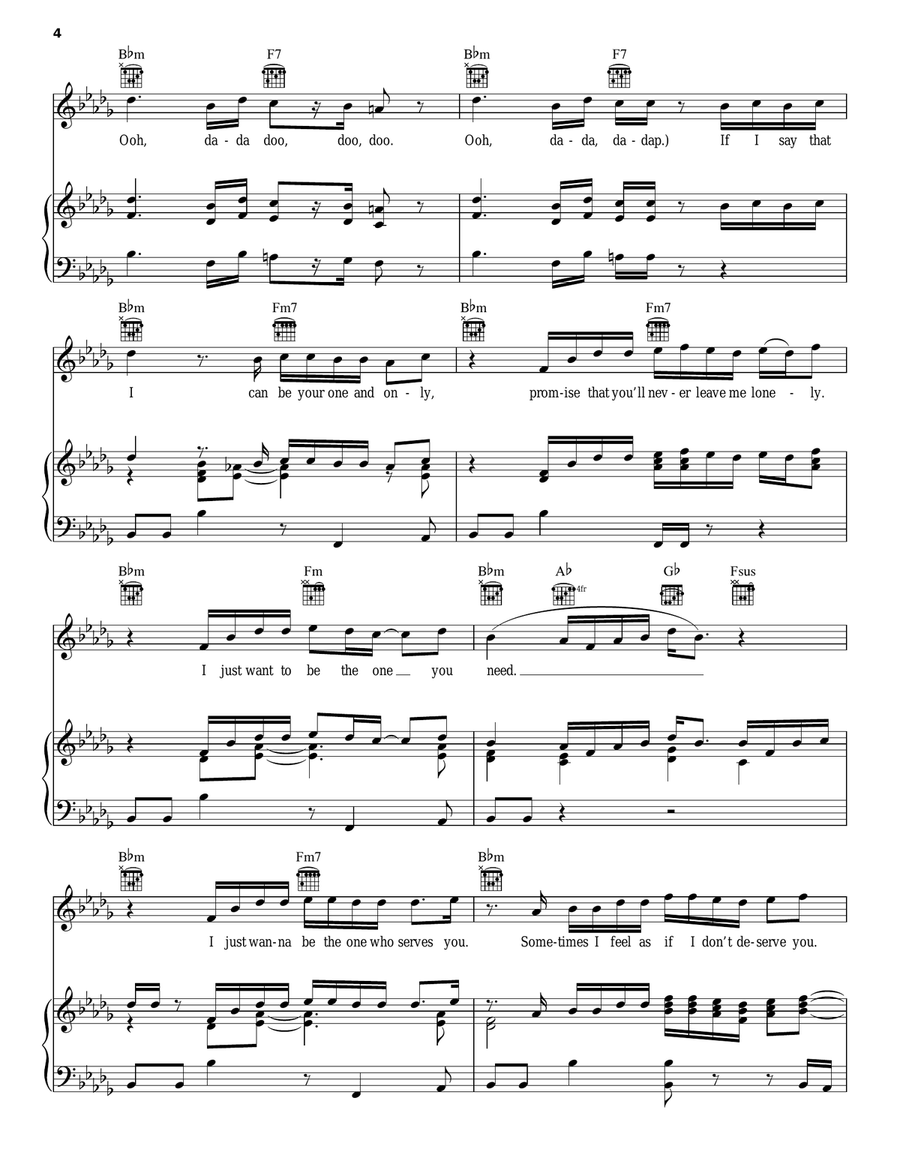 If I Ever Fall In Love A Cappella scores gallery preview page 4