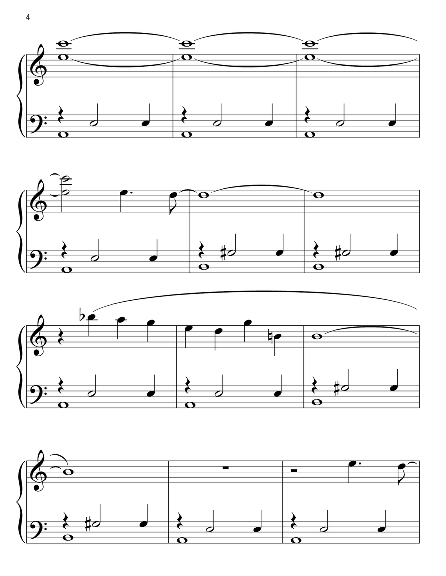 The Lion Fell In Love With The Lamb Easy Piano scores gallery preview page 4