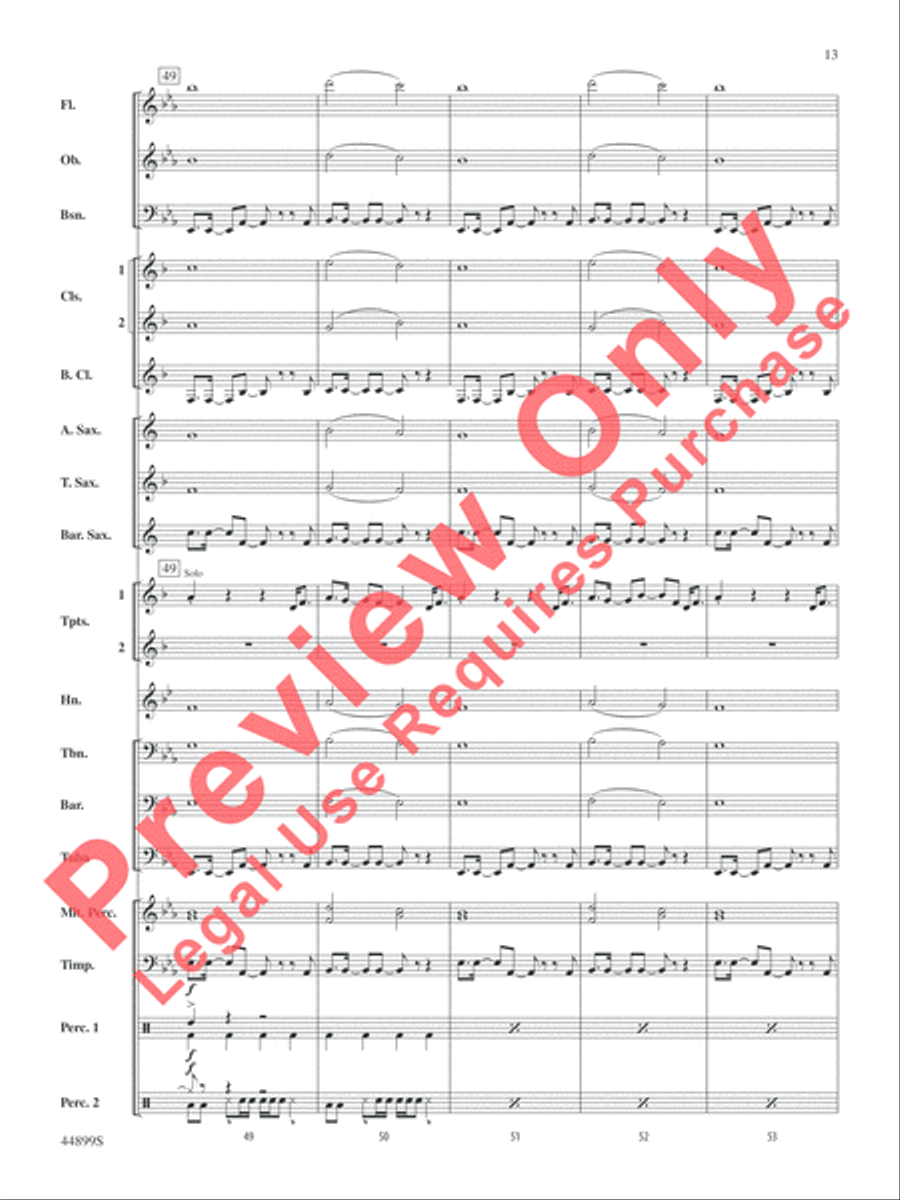 Cheerleader Cheerleader Concert Band scores gallery preview page 13