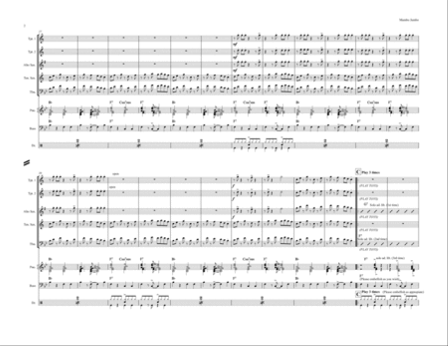 Mambo Jumbo Mambo Jumbo Jazz Ensemble scores gallery preview page 2