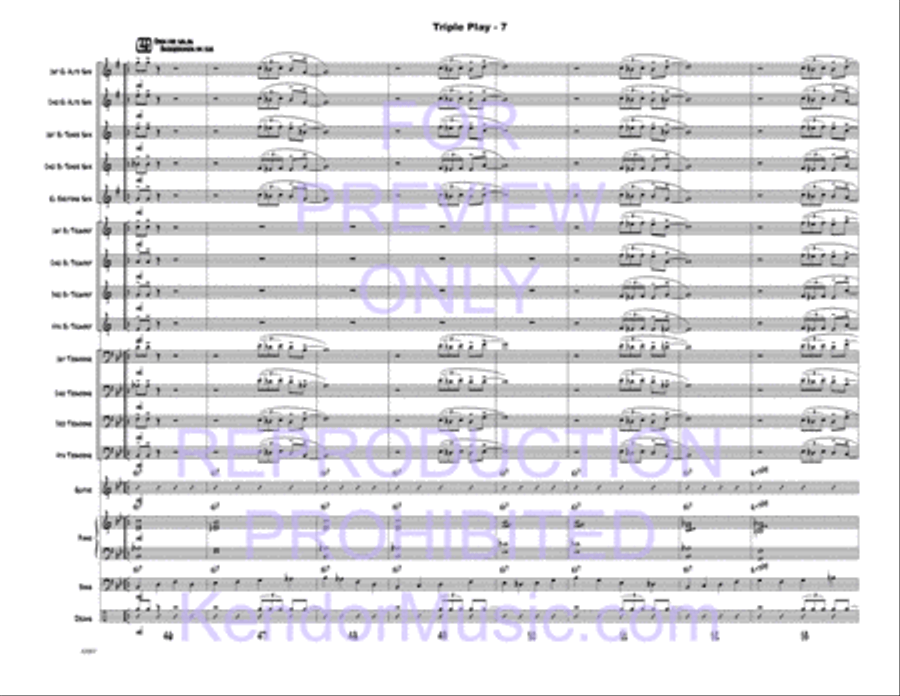 Triple Play Triple Play Jazz Ensemble scores gallery preview page 8