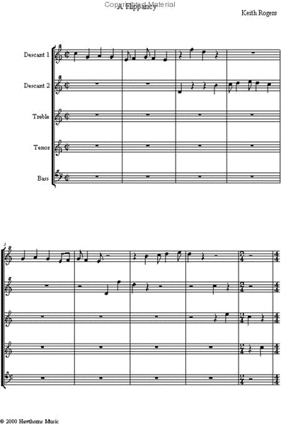 A Flippancy (a fun encore for a good consort) - Score and parts image number null