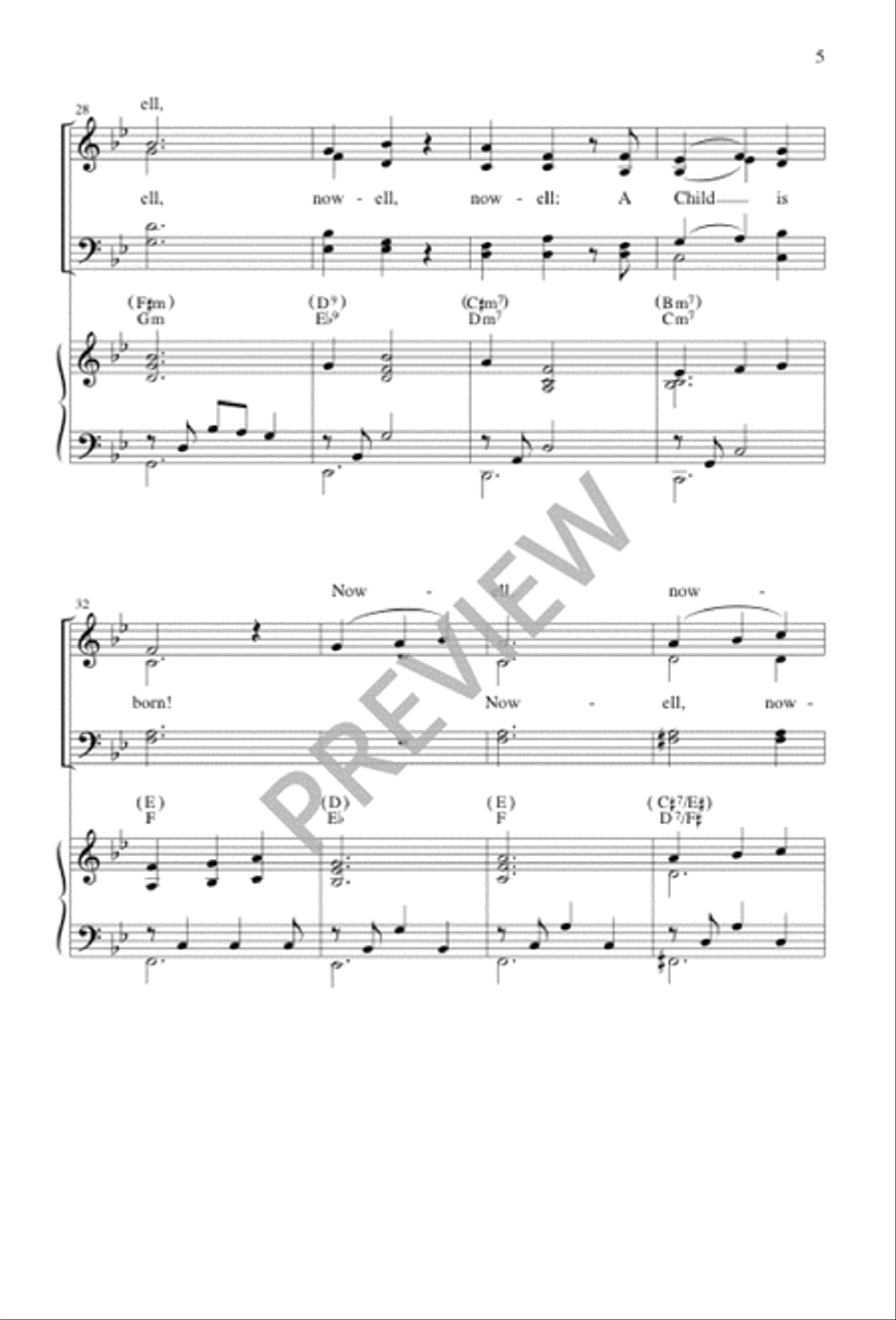 Nowell, Nowell Nowell, Nowell 4-Part scores gallery preview page 5