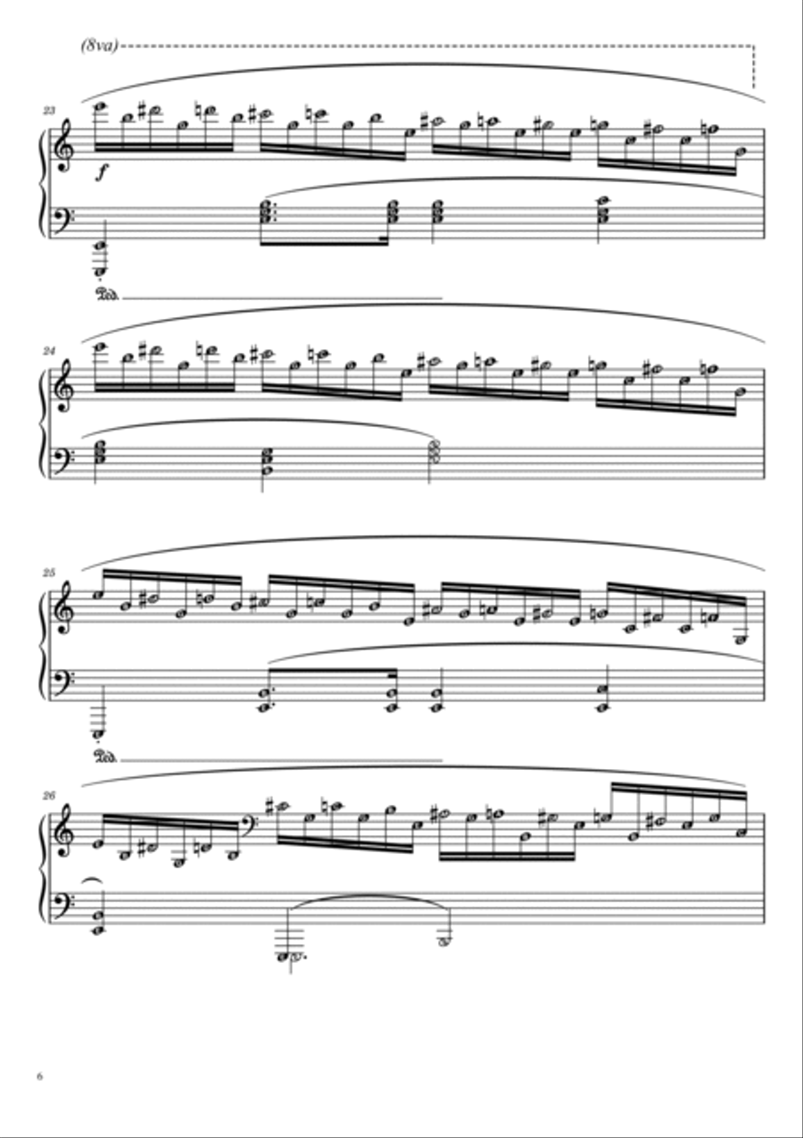 Winter Wind by Chopin - Etude Op. 25 No. 11 in A minor Piano Method scores gallery preview page 6