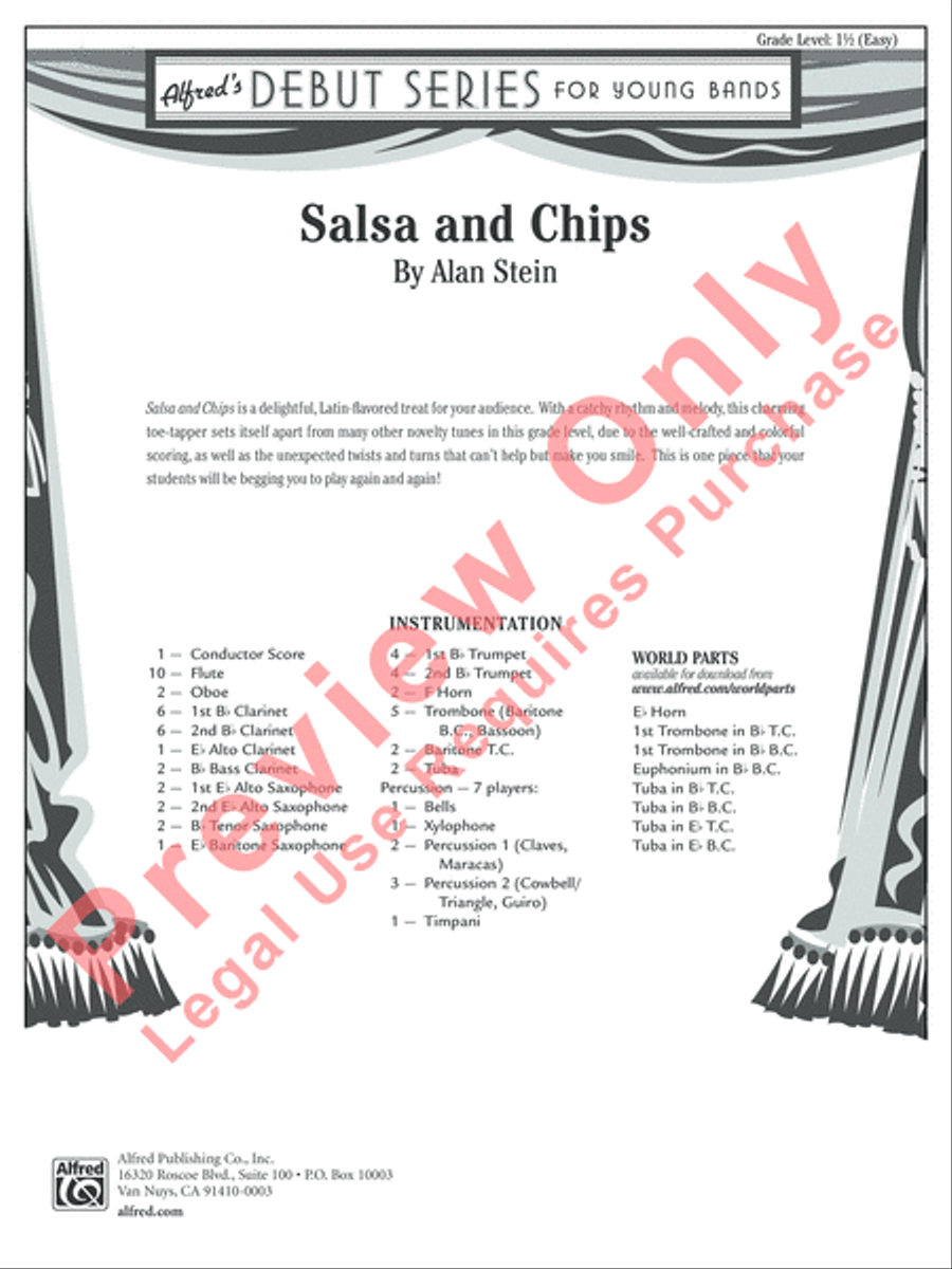 Salsa and Chips Salsa and Chips Concert Band scores gallery preview page 2