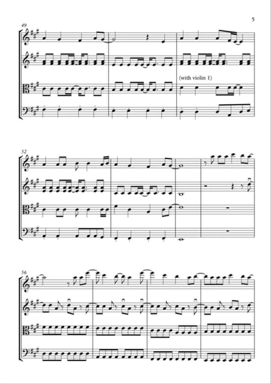 Pompeii String Quartet scores gallery preview page 5
