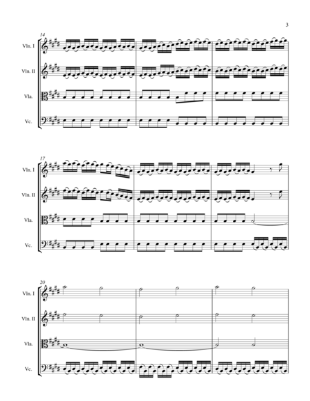 Antonio Vivaldi—The four seasons (Spring 1st movement) for string quartet