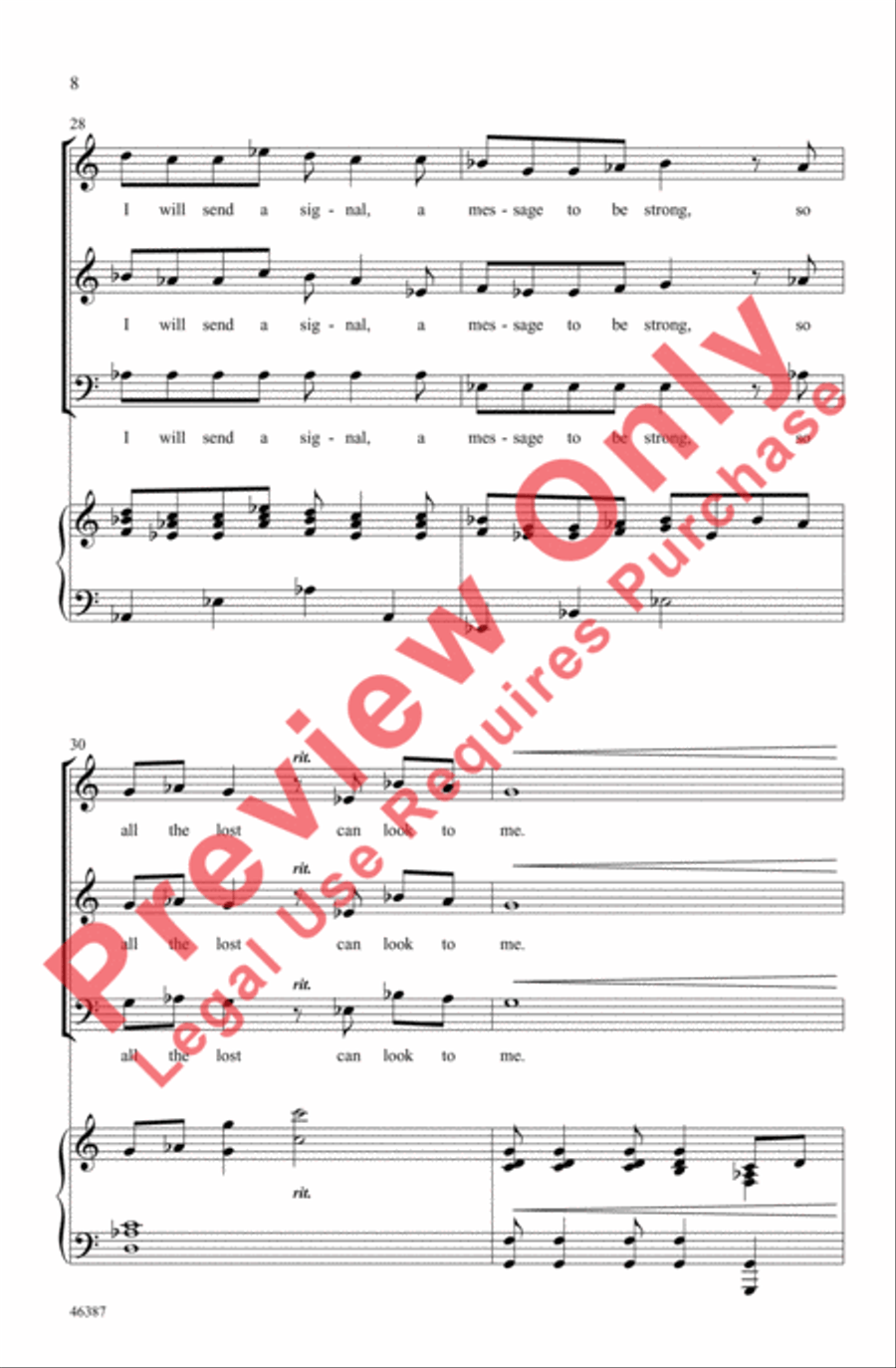 The Lighthouse 3-Part scores gallery preview page 8