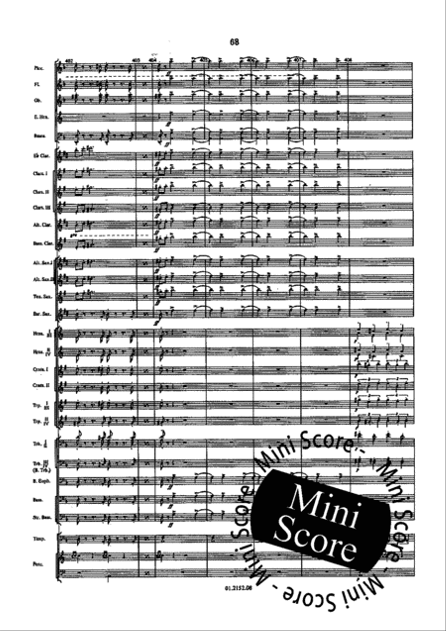 Le Roi D'Ys Concert Band scores gallery preview page 74