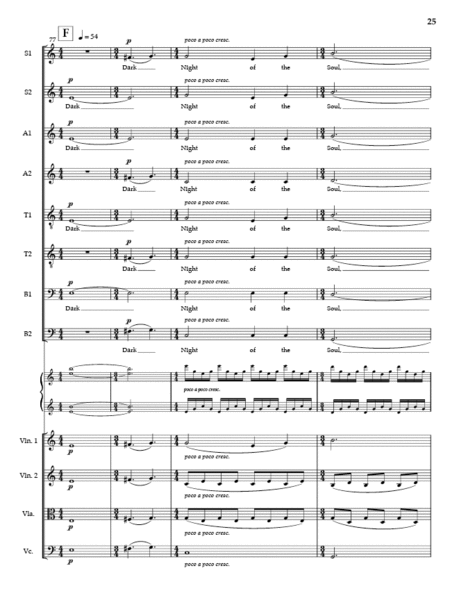 Dark & Luminous Night (Full Score and Parts)