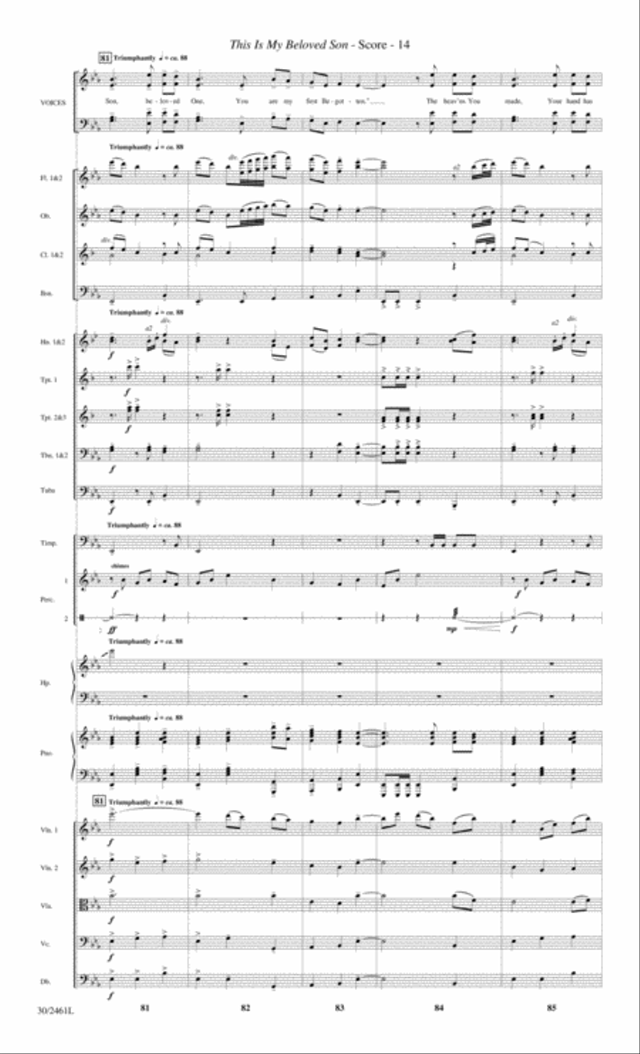 Journey to the Cross - Orchestral Score and Parts Choir scores gallery preview page 16