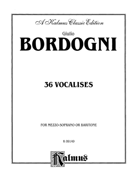 Thirty-six Vocalises in Modern Style (Spicker)