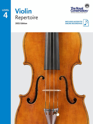 Book cover for Violin Repertoire 4, 2021 Edition