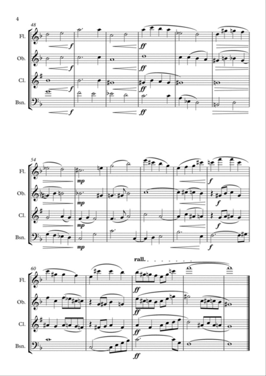 Veneration - Wind Quartet Woodwind Quartet scores gallery preview page 4