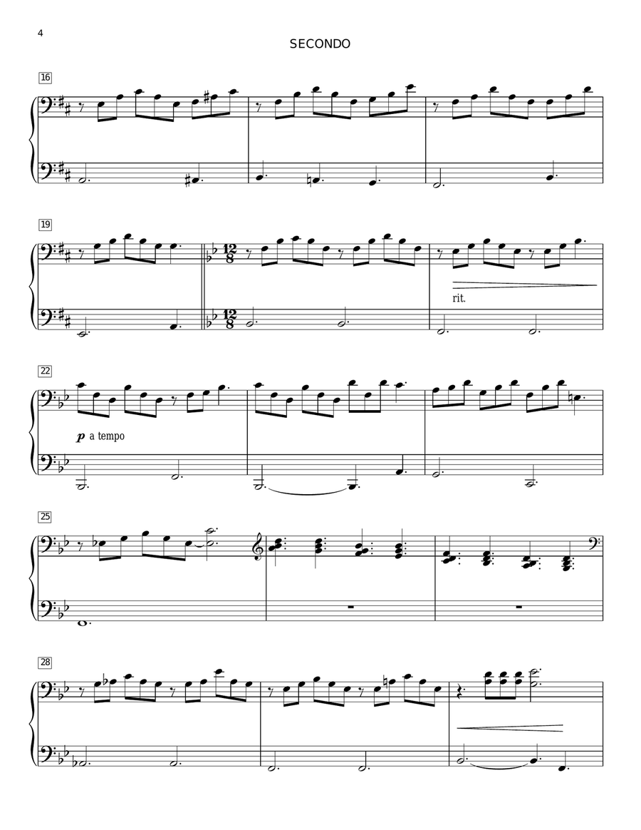 Blessed Assurance (arr. Larry Moore) Piano Duet scores gallery preview page 3