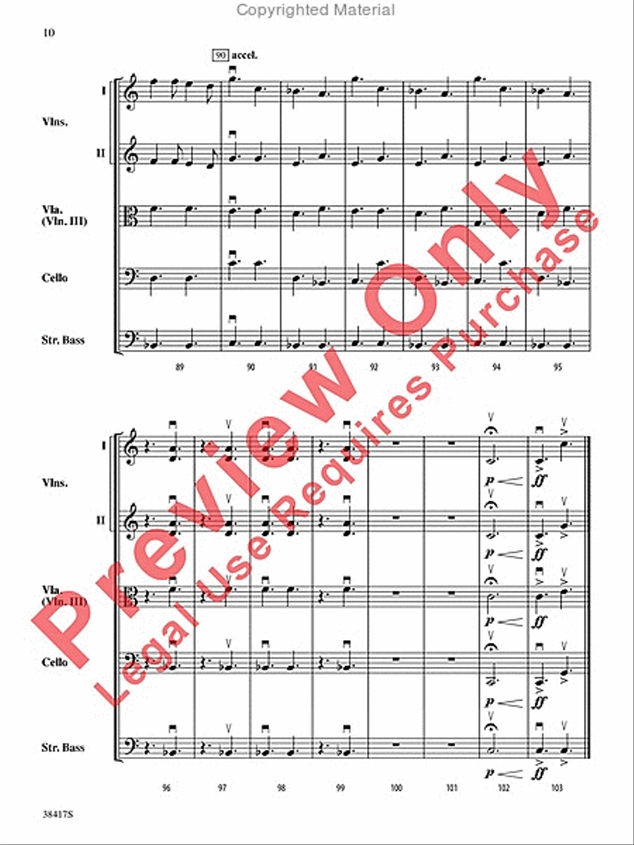 Themes from St. Paul's Suite String Orchestra scores gallery preview page 11