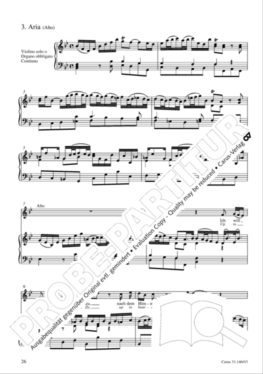 Through bitter tribulation we enter into God's kingdom (Wir mussen durch viel Trubsal in das Reich Gottes eingehen) 4-Part scores gallery preview page 27
