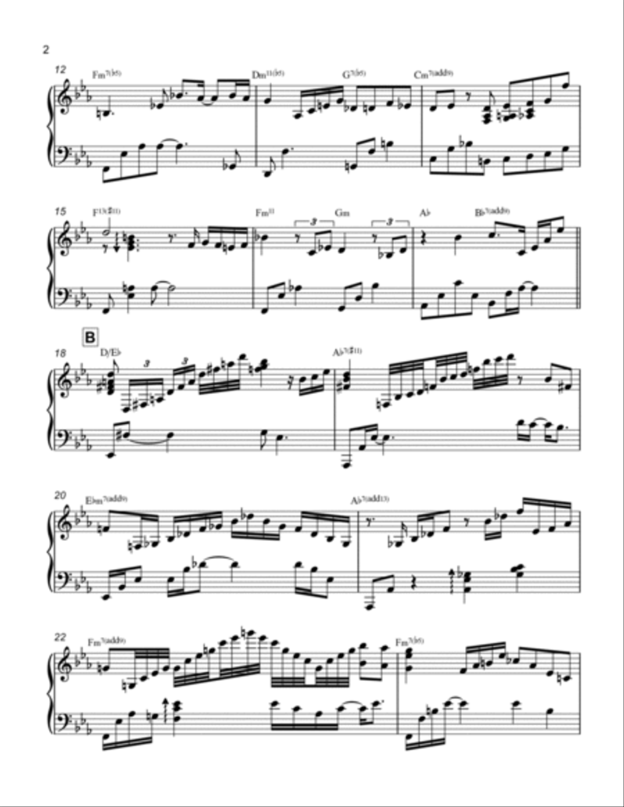 Tenderly Tenderly Piano Solo scores gallery preview page 2