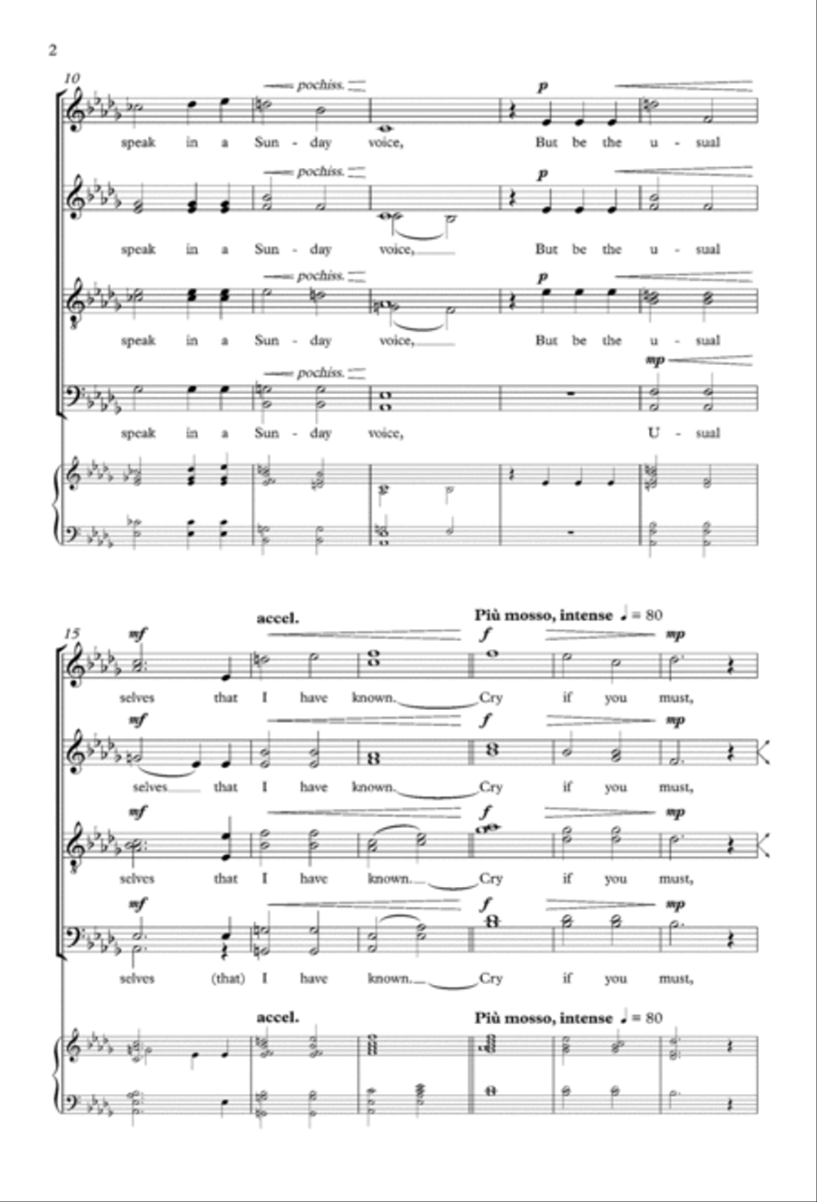 In Paradisum: If I Should Go (from Materna Requiem) 4-Part scores gallery preview page 2