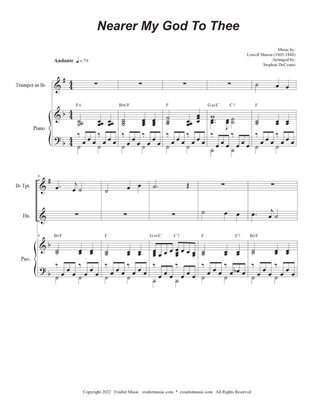 Nearer My God To Thee (Duet for Bb-Trumpet and French Horn)