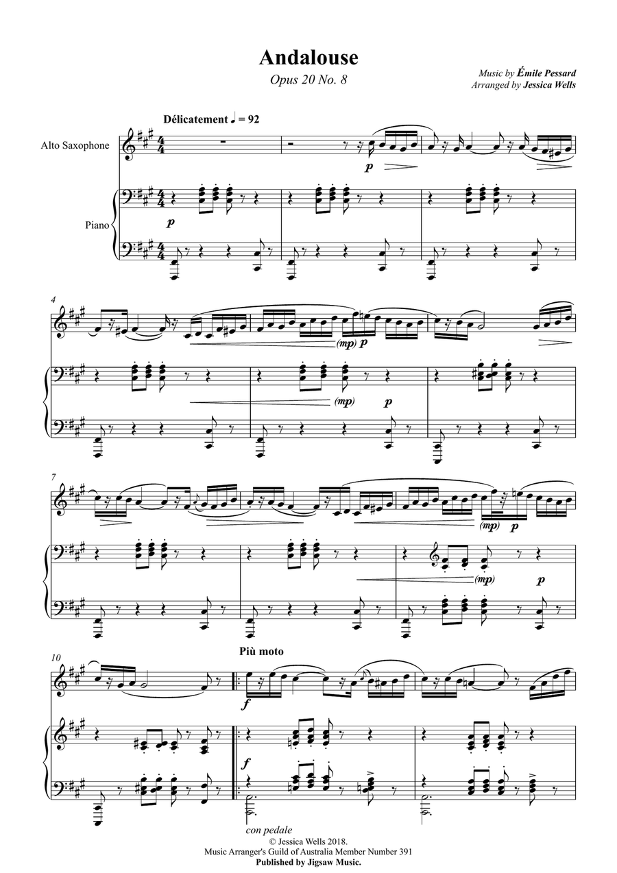 Andalouse Chamber Music scores gallery preview page 3