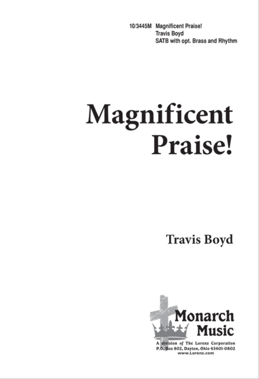 Magnificent Praise! 4-Part scores gallery preview page 1