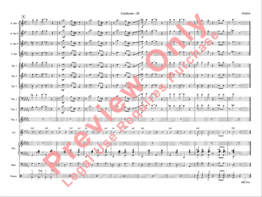 Avalon Jazz Ensemble scores gallery preview page 28
