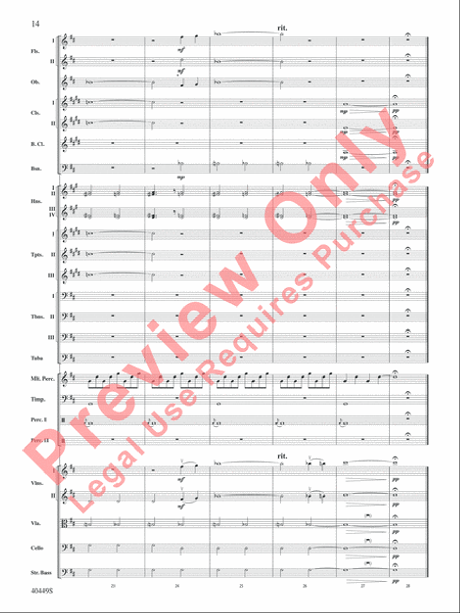 The Hobbit: An Unexpected Journey, Suite from Full Orchestra scores gallery preview page 15
