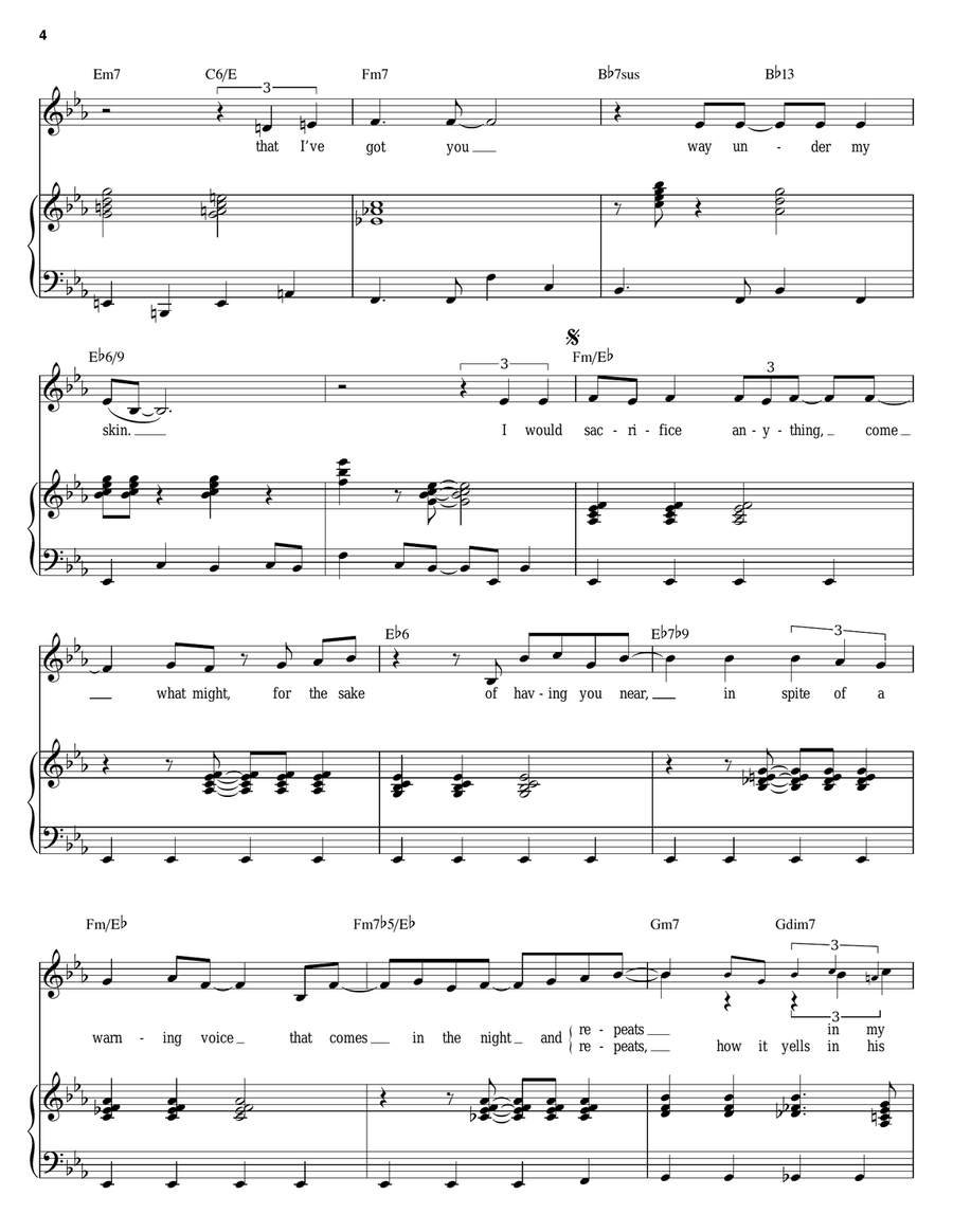 I've Got You Under My Skin Piano, Vocal scores gallery preview page 4