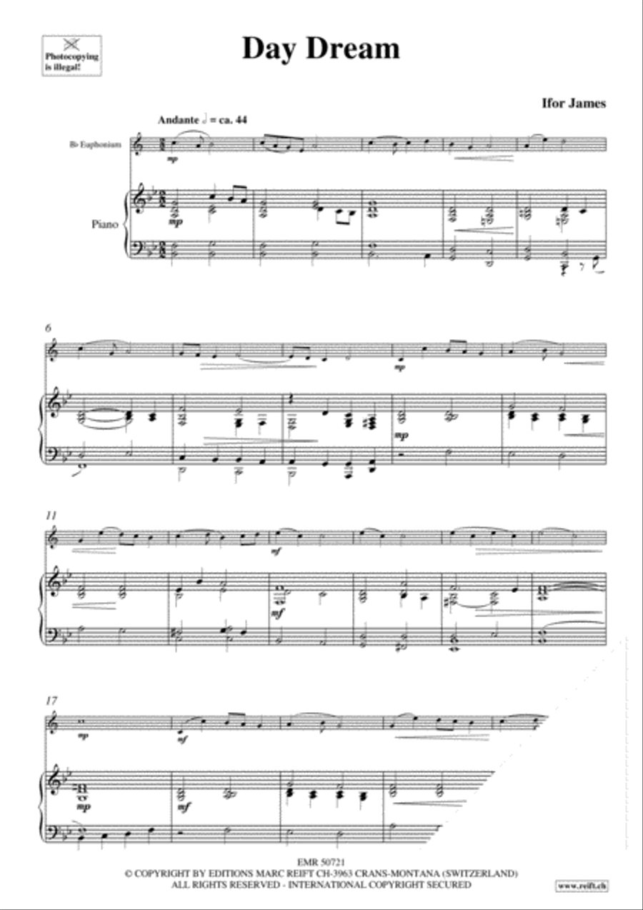 Day Dream Euphonium scores gallery preview page 3
