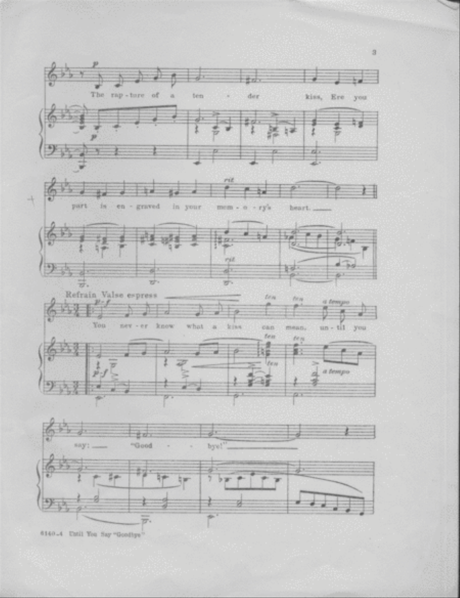 Until You Say Good-bye Voice scores gallery preview page 3