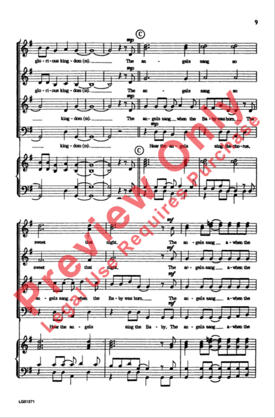 The Virgin Mary Had a Baby Boy 4-Part scores gallery preview page 9