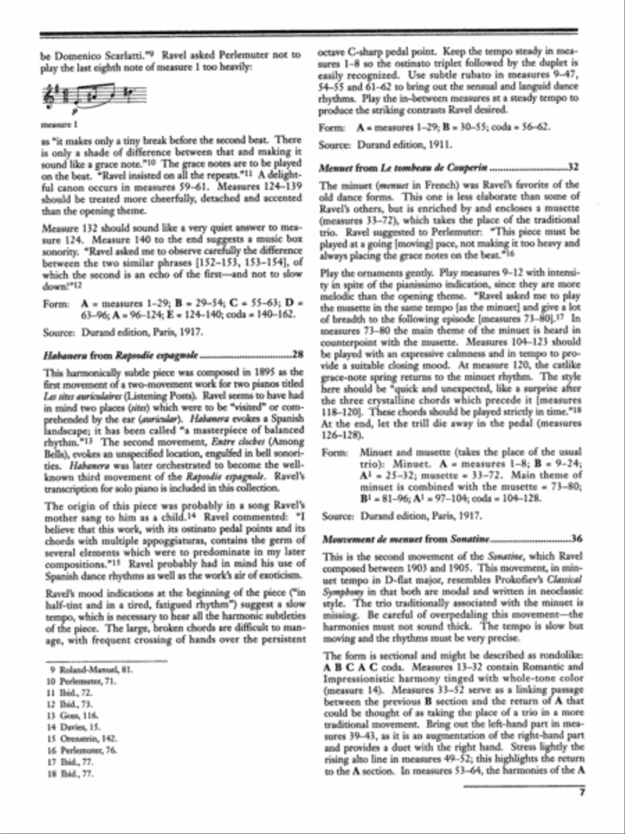Ravel: Selected Favorites Piano Solo scores gallery preview page 7