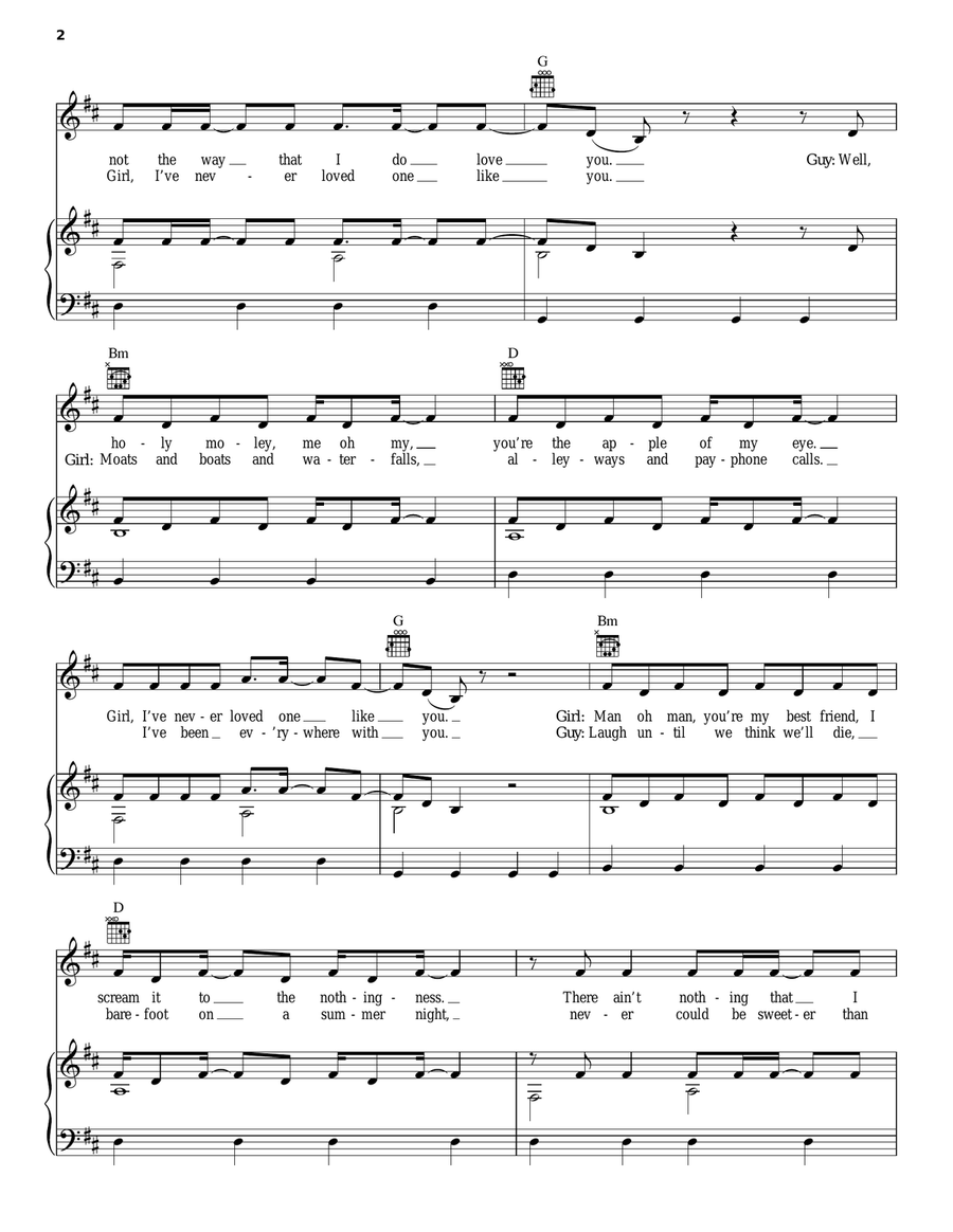 Home Home Acoustic Guitar scores gallery preview page 2