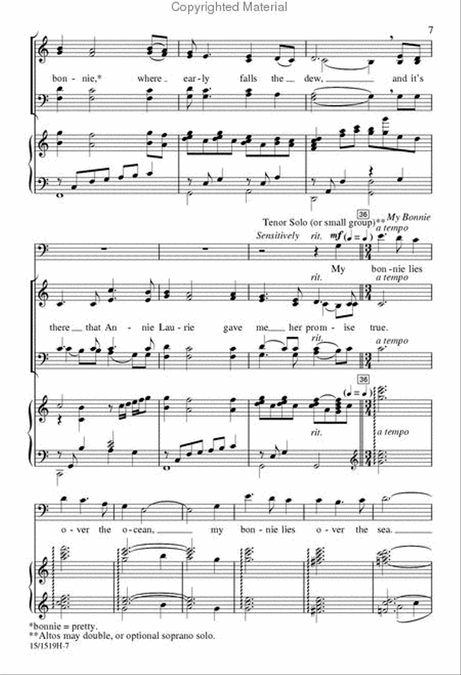 A Scottish Tribute 4-Part scores gallery preview page 6