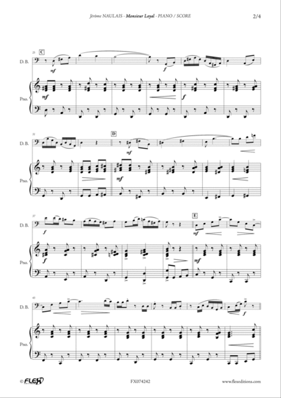 Monsieur Loyal Double Bass scores gallery preview page 3