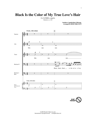 Book cover for Black Is The Color Of My True Love's Hair
