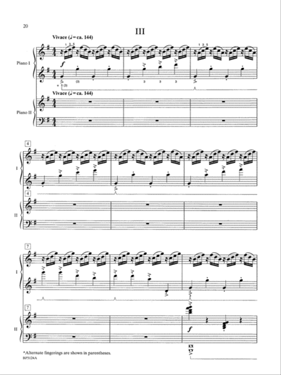 Concerto in G Major Small Ensemble scores gallery preview page 4
