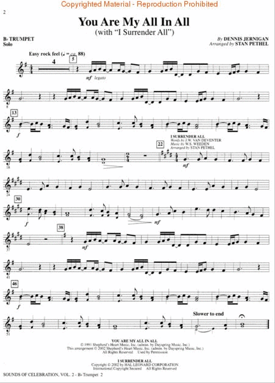 Sounds of Celebration – Volume 2 Trumpet Solo scores gallery preview page 3
