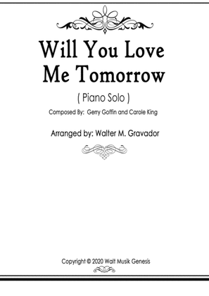 Book cover for Will You Love Me Tomorrow (will You Still Love Me Tomorrow)