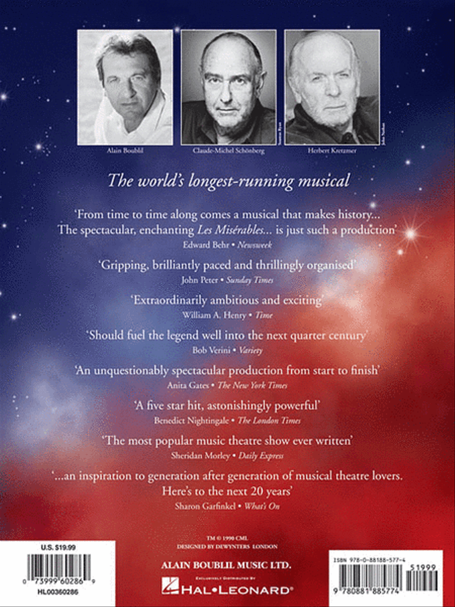 Les Misérables Piano, Vocal, Guitar scores gallery preview page 2