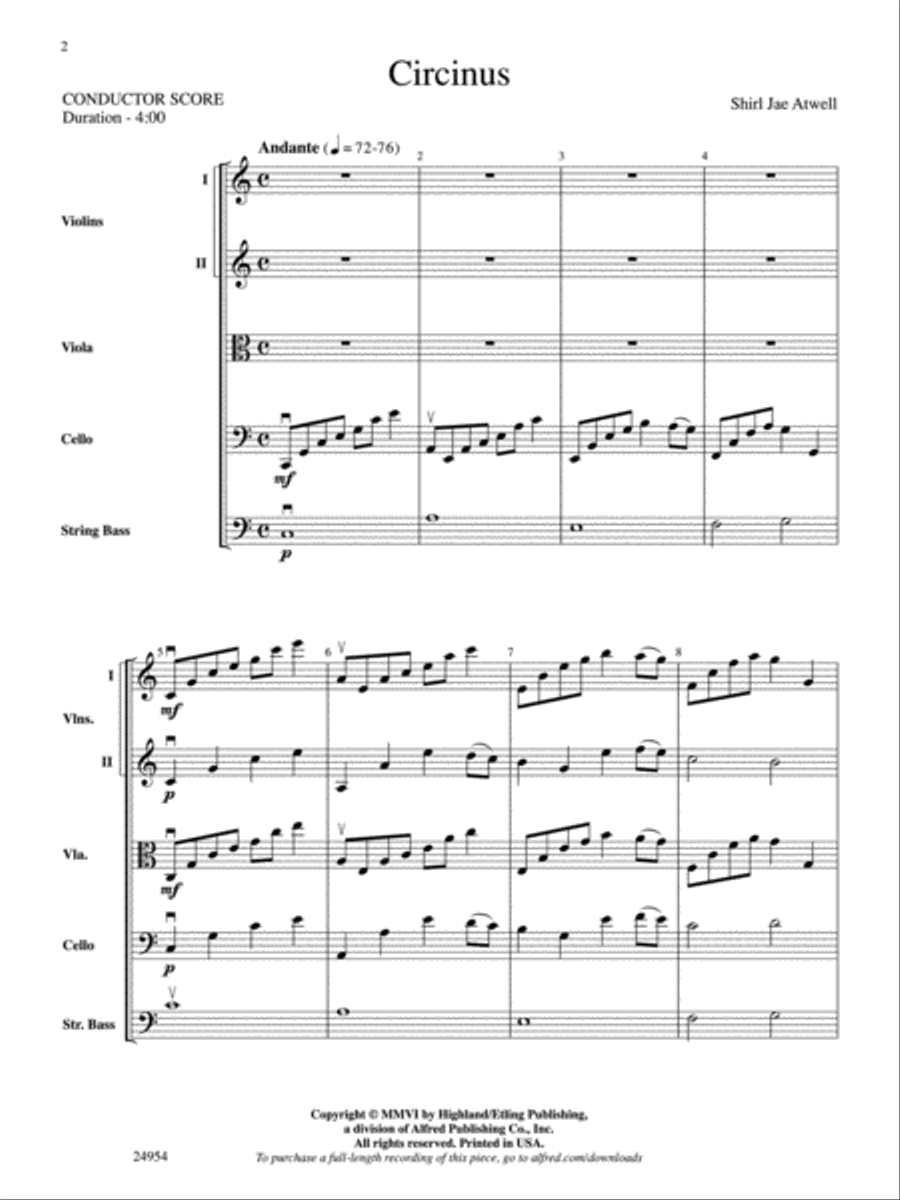Circinus String Orchestra scores gallery preview page 2