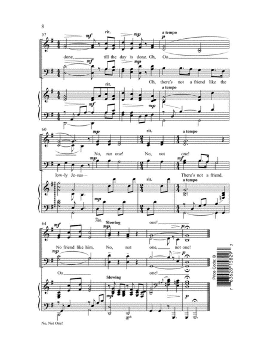 No, Not One! 4-Part scores gallery preview page 9