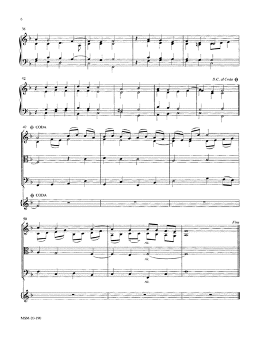 Lo, How a Rose E'er Blooming String Quartet scores gallery preview page 5