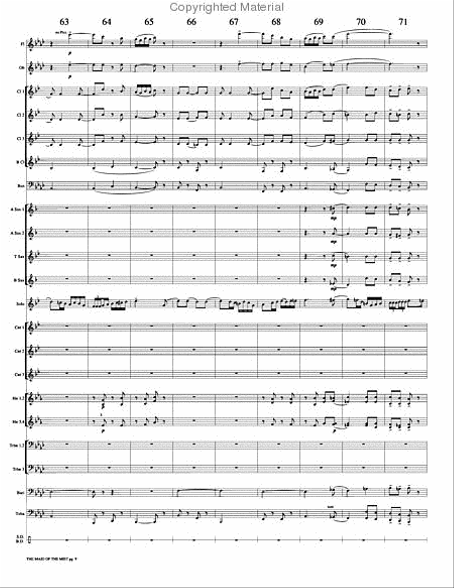 The Maid of the Mist The Maid of the Mist Concert Band scores gallery preview page 12