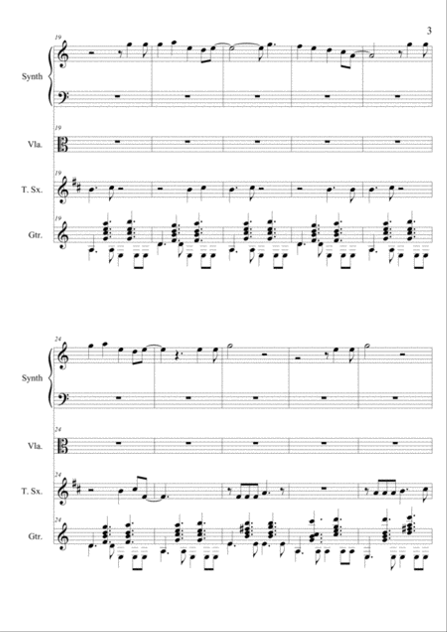 Pretty Latina Girl Pretty Latina Girl Guitar Solo scores gallery preview page 3