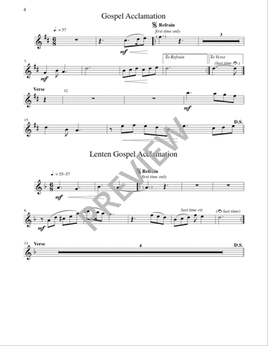 Mass of Joy and Peace - Woodwind edition Flute scores gallery preview page 5