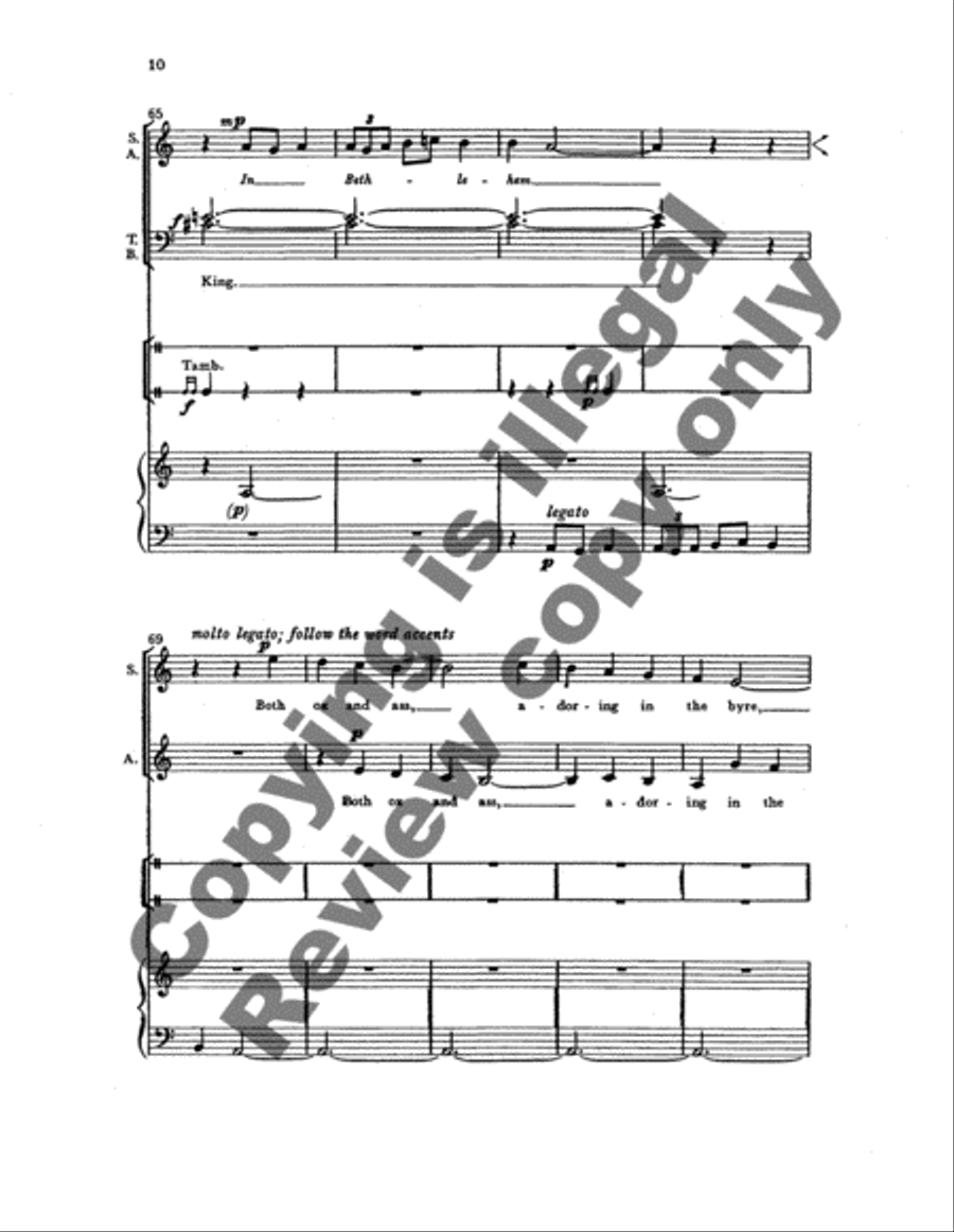 Carols to Play and Sing: 1. In Bethlehem 4-Part scores gallery preview page 14